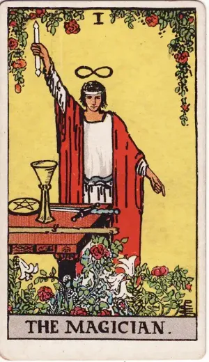 The The Magician tarot card
