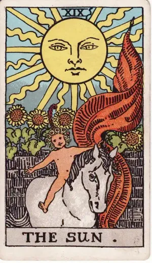 The The Sun tarot card
