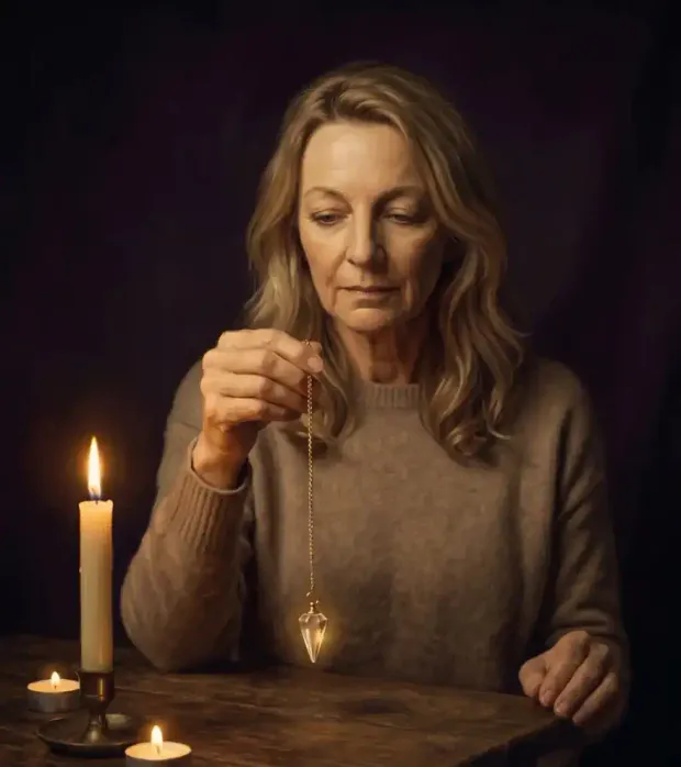 Vesper working with a pendulum