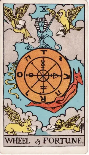 The Wheel of Fortune tarot card